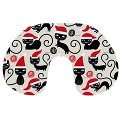 Cute Christmas Seamless Pattern Vector Travel Neck Pillow