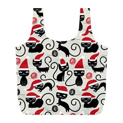 Cute Christmas Seamless Pattern Vector Full Print Recycle Bag (L)