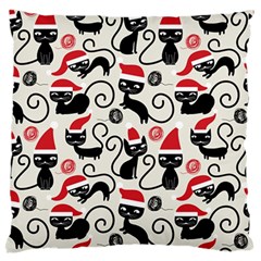 Cute Christmas Seamless Pattern Vector Standard Premium Plush Fleece Cushion Case (One Side)