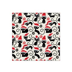 Cute Christmas Seamless Pattern Vector Satin Bandana Scarf 22  x 22 