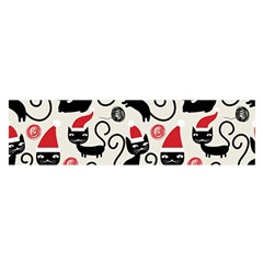 Cute Christmas Seamless Pattern Vector Oblong Satin Scarf (16  x 60 )