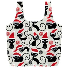 Cute Christmas Seamless Pattern Vector Full Print Recycle Bag (XXL)