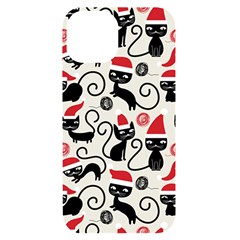 Cute Christmas Seamless Pattern Vector Iphone 14 Black Uv Print Case