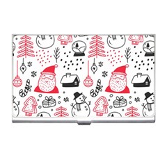 Christmas Themed Seamless Pattern Business Card Holder by Semog4