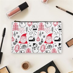 Christmas Themed Seamless Pattern Cosmetic Bag (medium) by Semog4