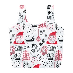 Christmas Themed Seamless Pattern Full Print Recycle Bag (l) by Semog4