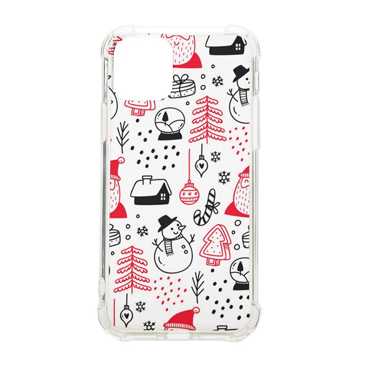 Christmas Themed Seamless Pattern iPhone 11 Pro 5.8 Inch TPU UV Print Case