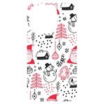 Christmas Themed Seamless Pattern iPhone 14 Pro Black UV Print Case Front