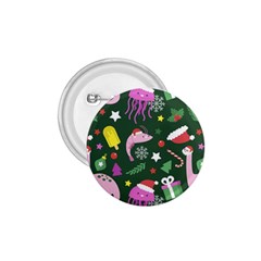 Colorful Funny Christmas Pattern 1 75  Buttons by Semog4