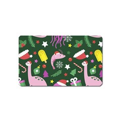 Colorful Funny Christmas Pattern Magnet (name Card) by Semog4