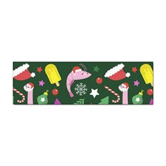 Colorful Funny Christmas Pattern Sticker Bumper (10 Pack) by Semog4