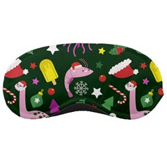 Colorful Funny Christmas Pattern Sleeping Mask by Semog4