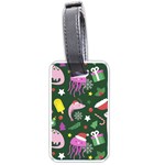 Colorful Funny Christmas Pattern Luggage Tag (one side) Front