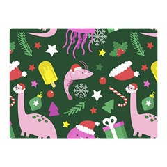 Colorful Funny Christmas Pattern Two Sides Premium Plush Fleece Blanket (mini) by Semog4