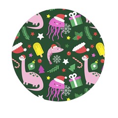 Colorful Funny Christmas Pattern Mini Round Pill Box (pack Of 5) by Semog4