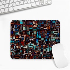 Stained Glass Mosaic Abstract Small Mousepad by Semog4