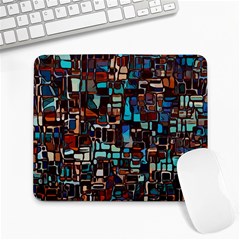 Stained Glass Mosaic Abstract Large Mousepad by Semog4