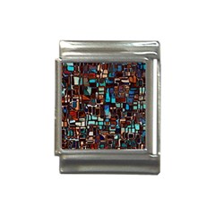 Stained Glass Mosaic Abstract Italian Charm (13mm) by Semog4