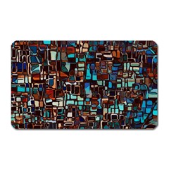 Stained Glass Mosaic Abstract Magnet (rectangular) by Semog4