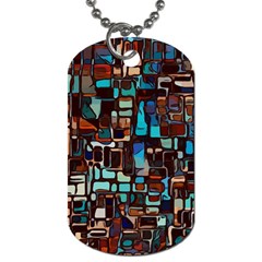 Stained Glass Mosaic Abstract Dog Tag (two Sides) by Semog4