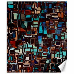 Stained Glass Mosaic Abstract Canvas 8  X 10  by Semog4