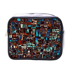 Stained Glass Mosaic Abstract Mini Toiletries Bag (one Side) by Semog4