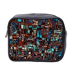 Stained Glass Mosaic Abstract Mini Toiletries Bag (two Sides) by Semog4