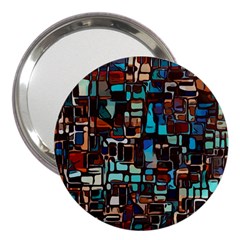 Stained Glass Mosaic Abstract 3  Handbag Mirrors by Semog4