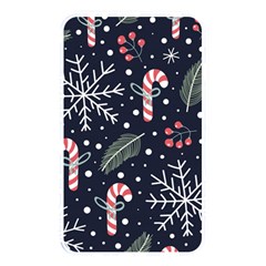 Holiday Seamless Pattern With Christmas Candies Snoflakes Fir Branches Berries Memory Card Reader (rectangular) by Semog4