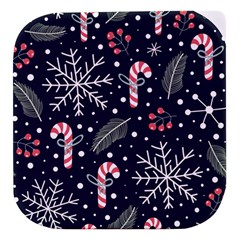 Holiday Seamless Pattern With Christmas Candies Snoflakes Fir Branches Berries Stacked Food Storage Container by Semog4