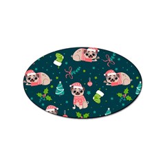 Pattern Christmas Funny Sticker Oval (100 Pack) by Semog4