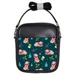 Pattern Christmas Funny Girls Sling Bag Front