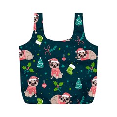 Pattern Christmas Funny Full Print Recycle Bag (m) by Semog4