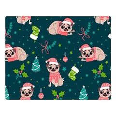 Pattern Christmas Funny Two Sides Premium Plush Fleece Blanket (large) by Semog4