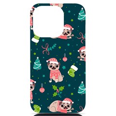 Pattern Christmas Funny Iphone 14 Pro Black Uv Print Case by Semog4