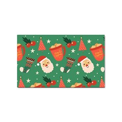 Colorful Funny Christmas Pattern Sticker (rectangular) by Semog4