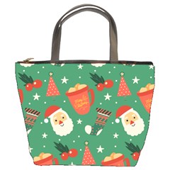 Colorful Funny Christmas Pattern Bucket Bag by Semog4