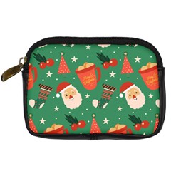 Colorful Funny Christmas Pattern Digital Camera Leather Case by Semog4