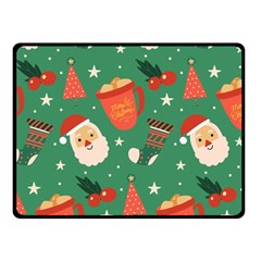 Colorful Funny Christmas Pattern Fleece Blanket (small) by Semog4