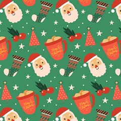 Colorful Funny Christmas Pattern Play Mat (rectangle) by Semog4