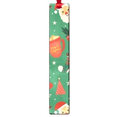 Colorful Funny Christmas Pattern Large Book Marks by Semog4