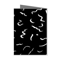 Scribbles Lines Drawing Picture Mini Greeting Cards (pkg Of 8) by Semog4