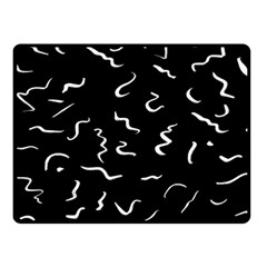 Scribbles Lines Drawing Picture Fleece Blanket (small) by Semog4