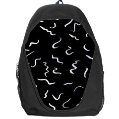 Scribbles Lines Drawing Picture Backpack Bag by Semog4