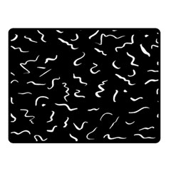 Scribbles Lines Drawing Picture Two Sides Fleece Blanket (small) by Semog4