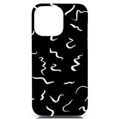 Scribbles Lines Drawing Picture Iphone 14 Pro Max Black Uv Print Case by Semog4