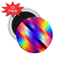 Abstract Background Colorful Pattern 2 25  Magnets (10 Pack)  by Semog4