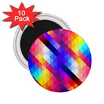 Abstract Background Colorful Pattern 2.25  Magnets (10 pack)  Front