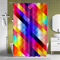 Abstract Background Colorful Pattern Shower Curtain 48  X 72  (small)  by Semog4