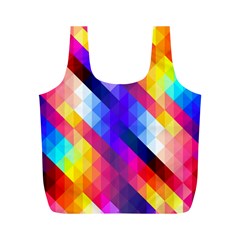 Abstract Background Colorful Pattern Full Print Recycle Bag (m) by Semog4